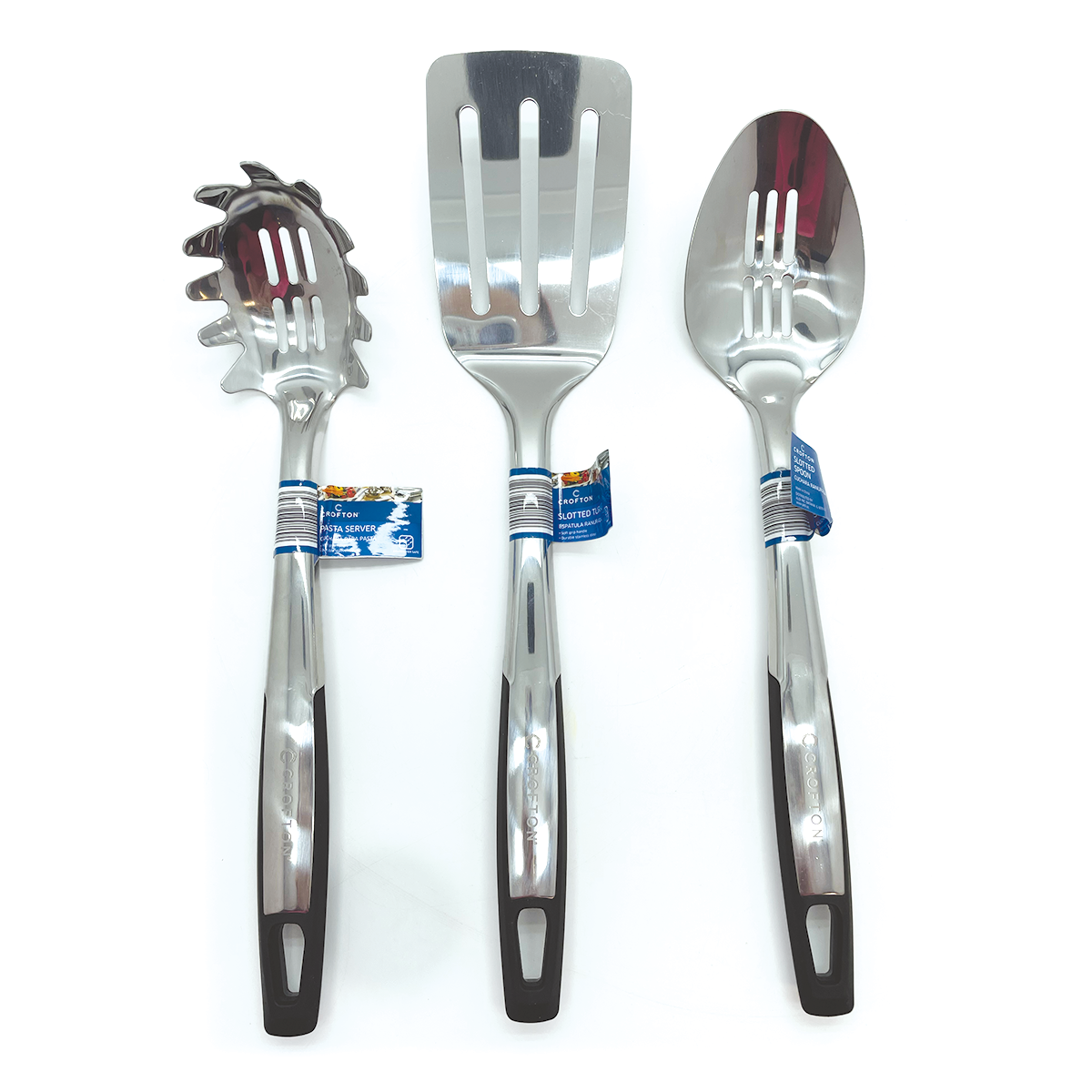 3 Pc. Stainless Steel Cooking Utensil Set