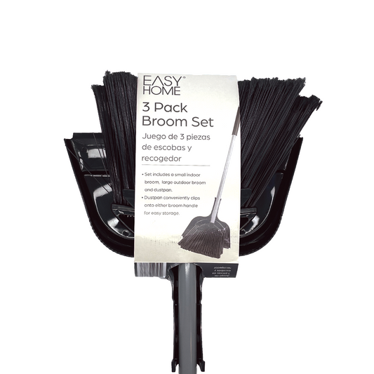 3 Pack Broom Set